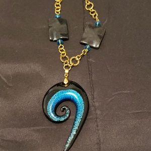 Handmade necklace w/ matchig earings set.